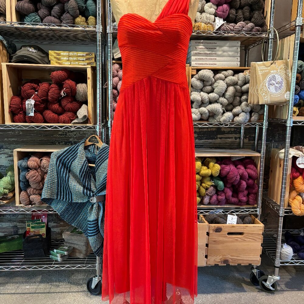 Max & Cleo Size 4 Red Cocktail Dress - Picture 5 of 7